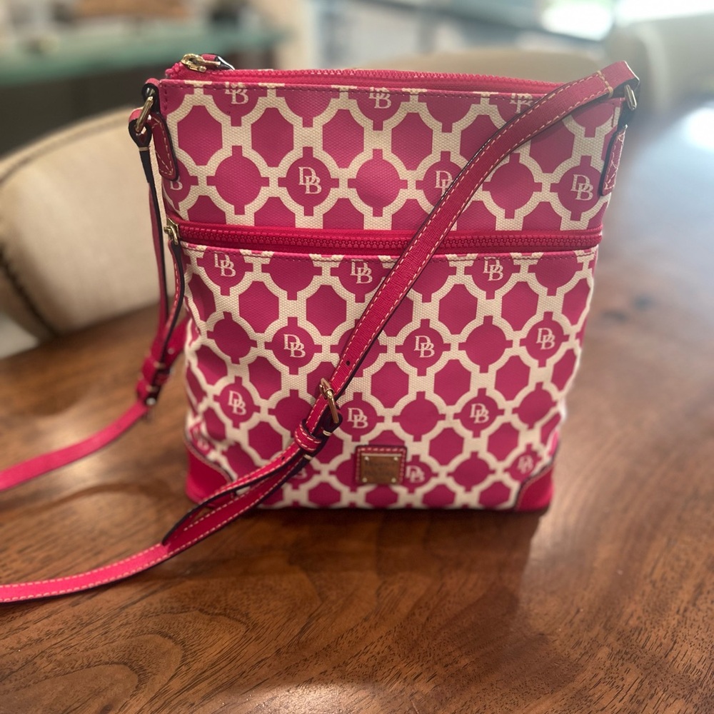 Dooney & Bourke Pink Geometric Crossbody Bag